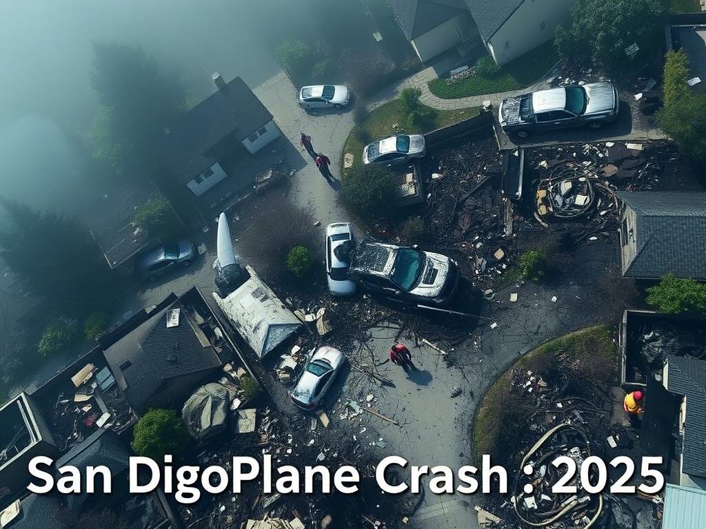 San Diego Plane Crash 2025: 3 Killed, Homes Destroyed